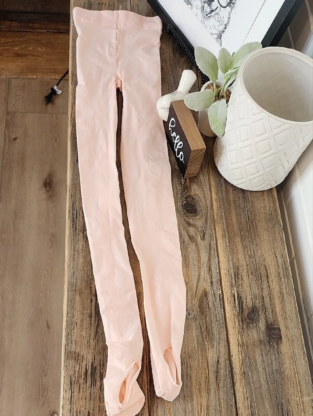 Capezio Light Pink Dance Tights, Girls L/xl - Picture 5 of 5